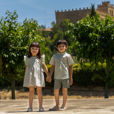 Floral and striped dress