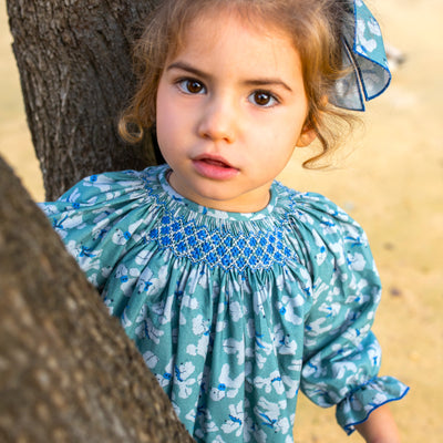 Hand-Smocked Bloomer Set Terrier