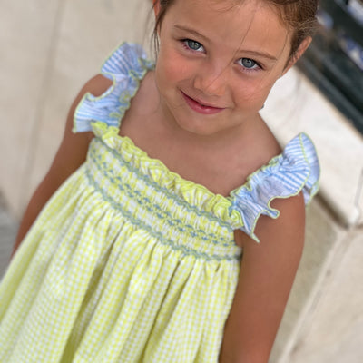 Hand Smocked Bloomer Set Lima