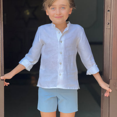 Blue Boy Shorts Set