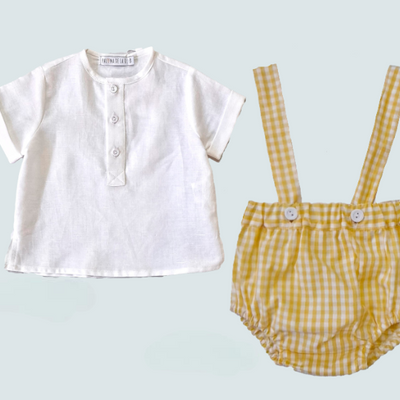 Dungarees Boy Set Denim