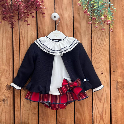 Navy Blue Knit Cardigan