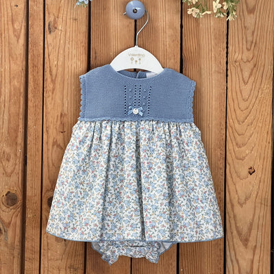 Knit Dress Petit Mua Blue