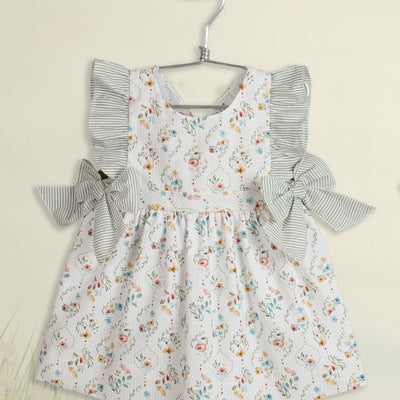 Floral and striped dress