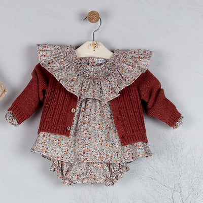 Baby girl floral bloomer set