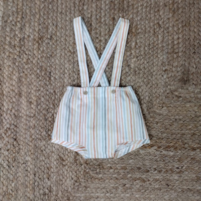 Striped Dungaree Set