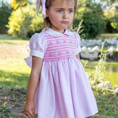 Pink Hand Smocked Dress