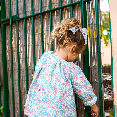 Hair Bow Blue Liberty