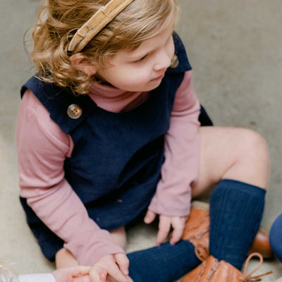 Camel velvet crown headband