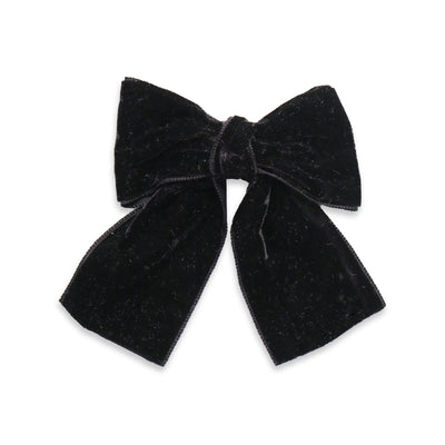 Black velvet sailor bow