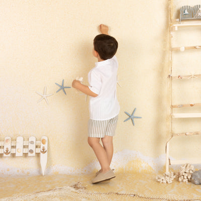 Striped Boy Shorts Set