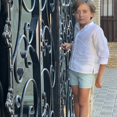 Green Boy Shorts Set