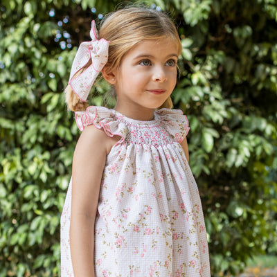 Hand Smocked Bishop Dress Vichy