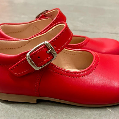 Red Leather Mary Janes