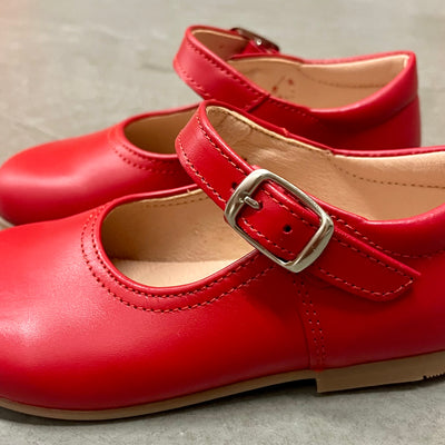 Red Leather Mary Janes